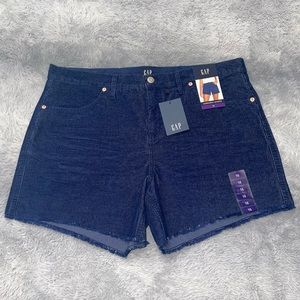 GAP Women's Corduroy Shorts Size 16 Medieval Blue